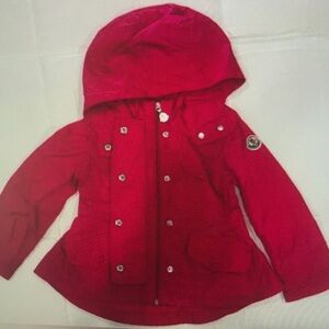 Kids Red Hooded Jacket